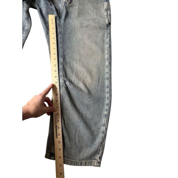 Free People We The Free Osaka Mid Rase Barrel Jeans size 28 Sage Khaki - Picture 9 of 12